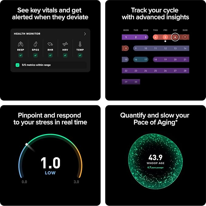 WHOOP Peak 5.0 Fitness & Health Tracker