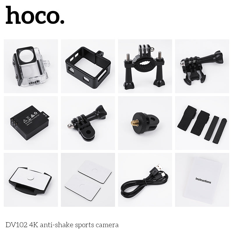 hoco DV102 4K anti-shake sports camera