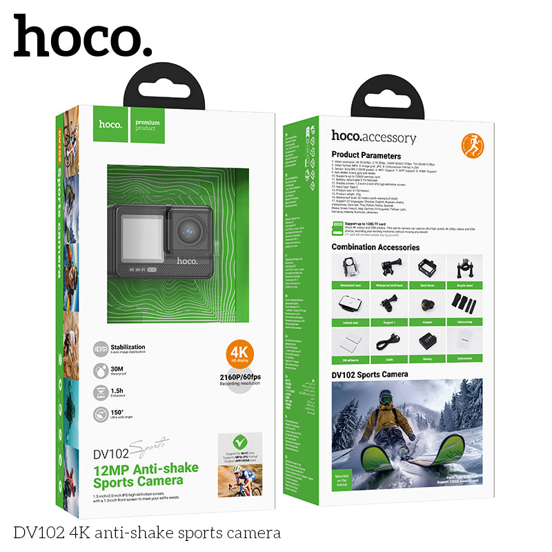 hoco DV102 4K anti-shake sports camera
