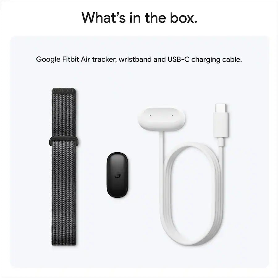 Google Fitbit Air | سوار تتبع الصحة واللياقة بدون شاشة