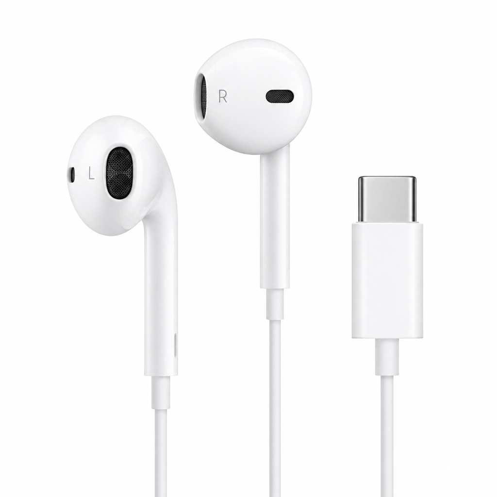 Apple EarPods USB-C earbuds and USB-C connector