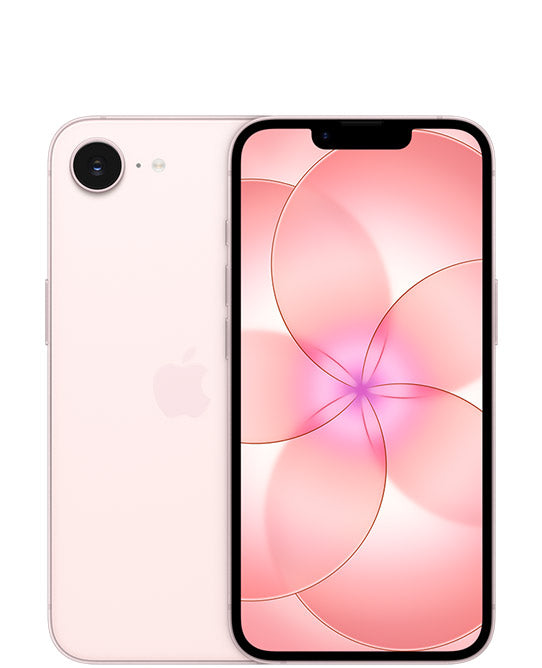 Apple iPhone 17e Soft Pink – front and back