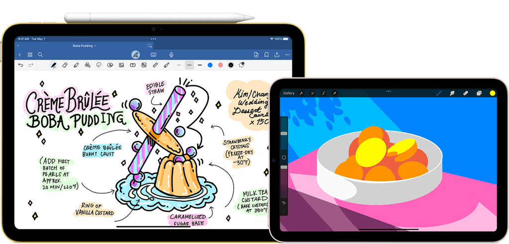 Apple Pencil USB-C with iPad art