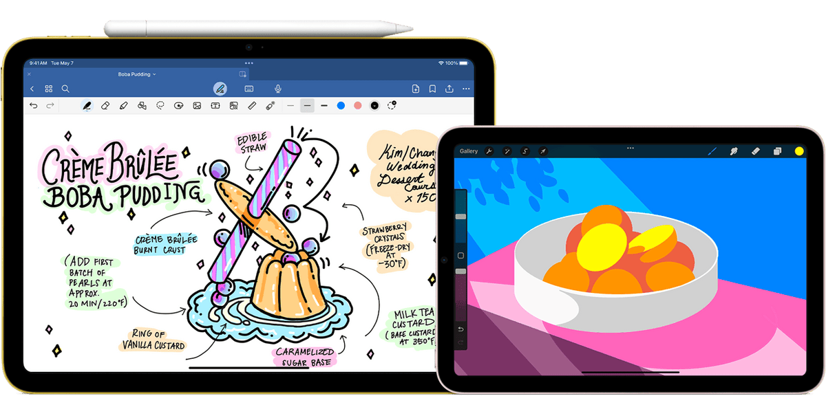 Apple Pencil USB-C with iPad art
