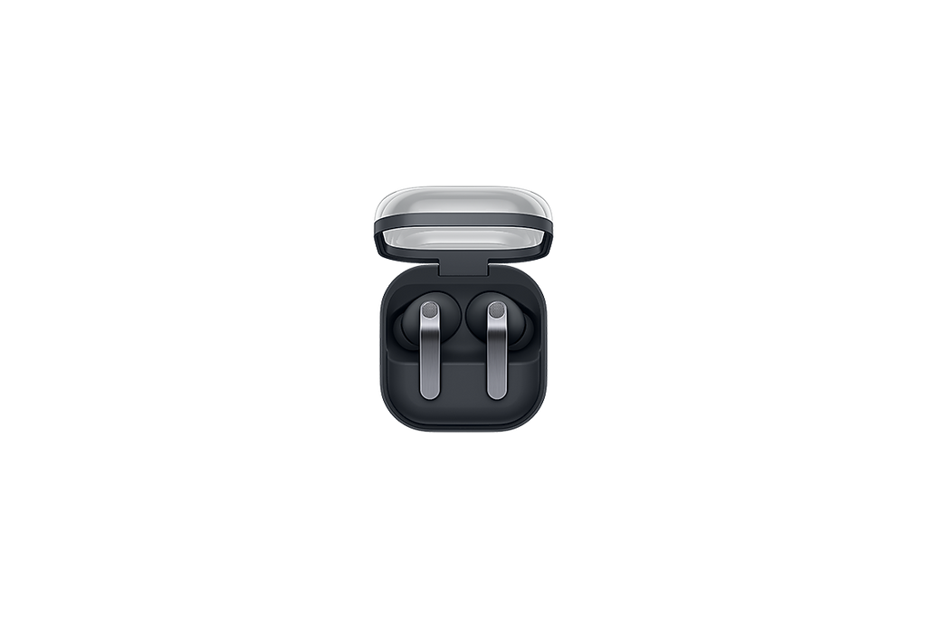 Galaxy Buds4 Pro Black earbuds in case