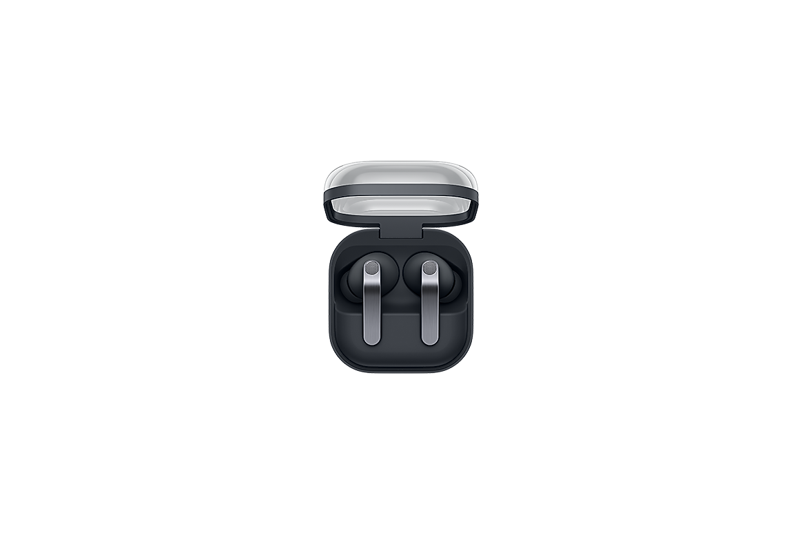 Galaxy Buds4 Pro Black earbuds in case