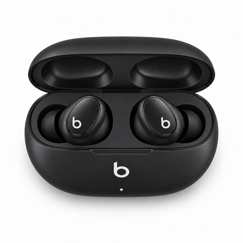 Beats Studio Buds black in open charging case