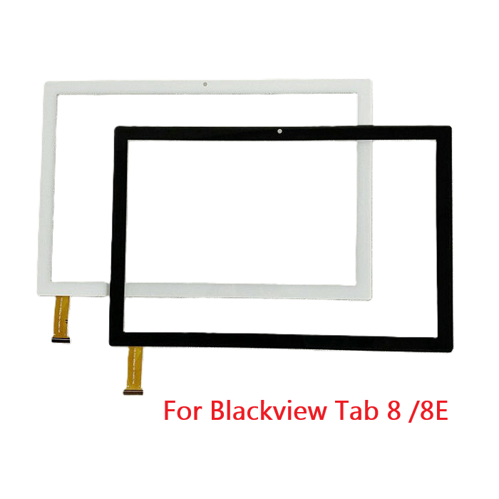 Blackview Tab 8 touch digitizer replacement part with visible flex cable on clean background