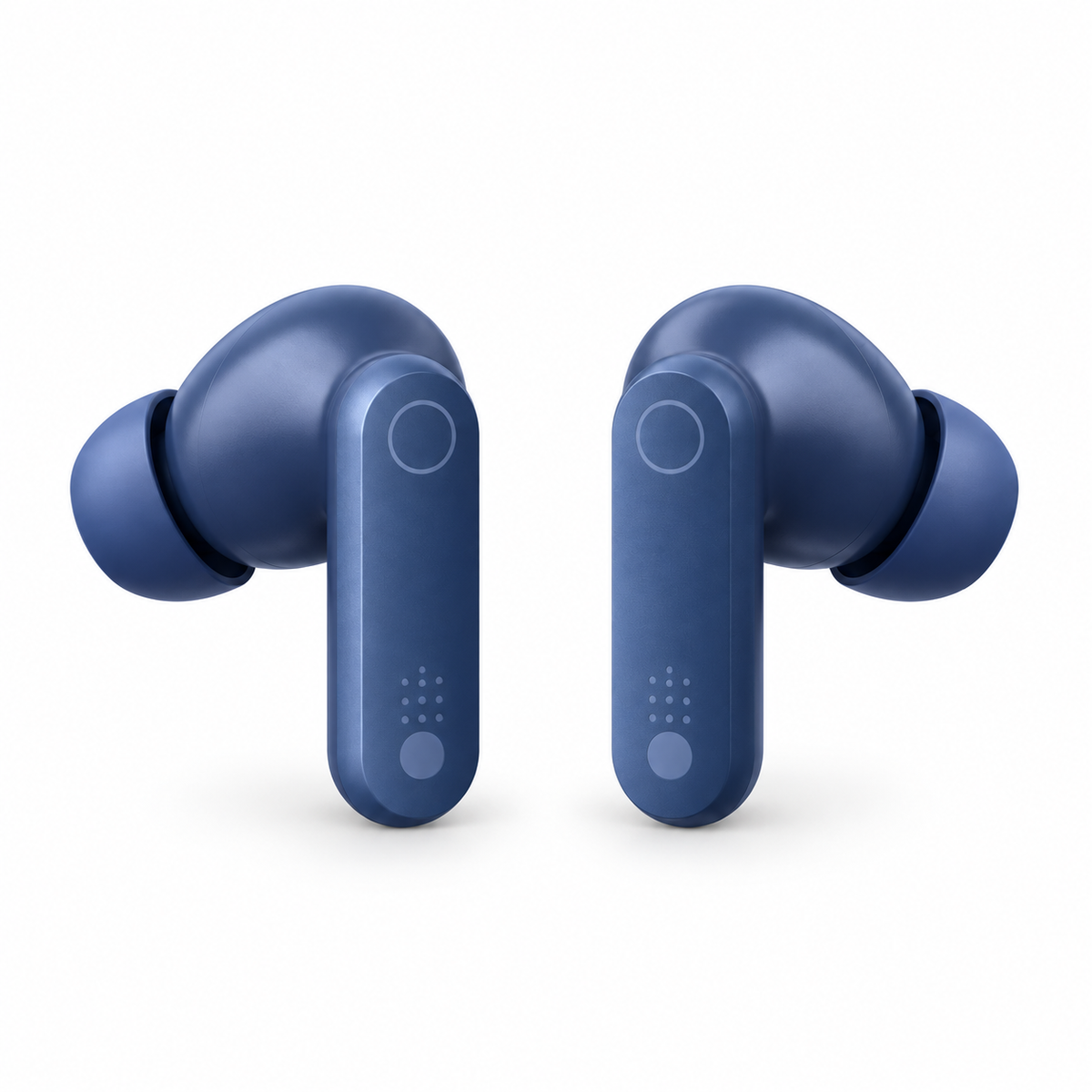 CMF Buds 2 Plus blue earbuds front view
