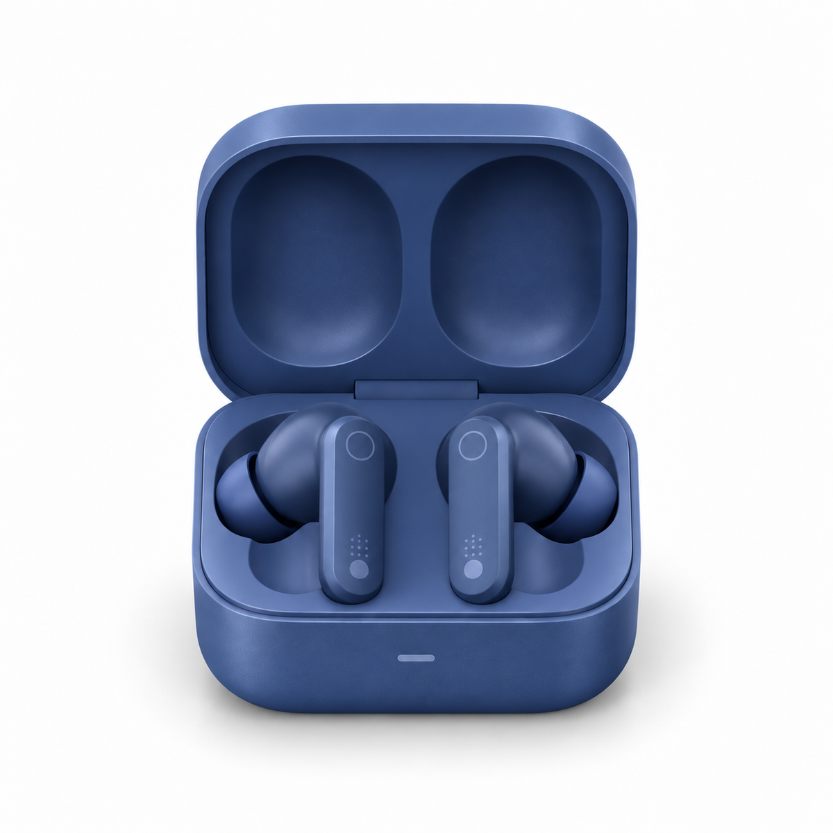 CMF Buds 2 Plus blue in open charging case