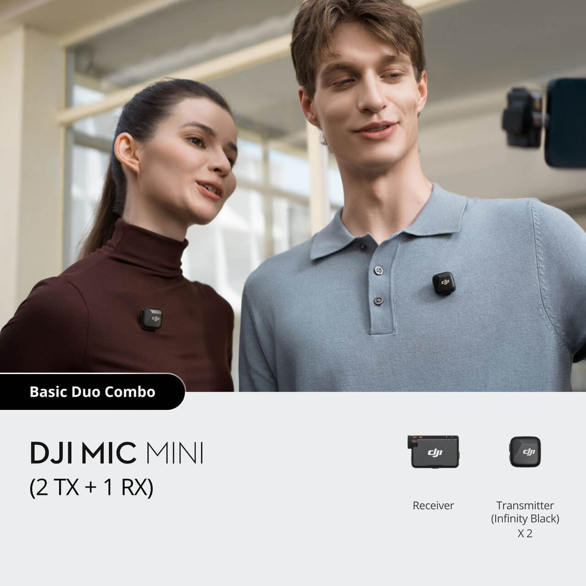 DJI Mic Mini 2 TX 1 RX charging case open