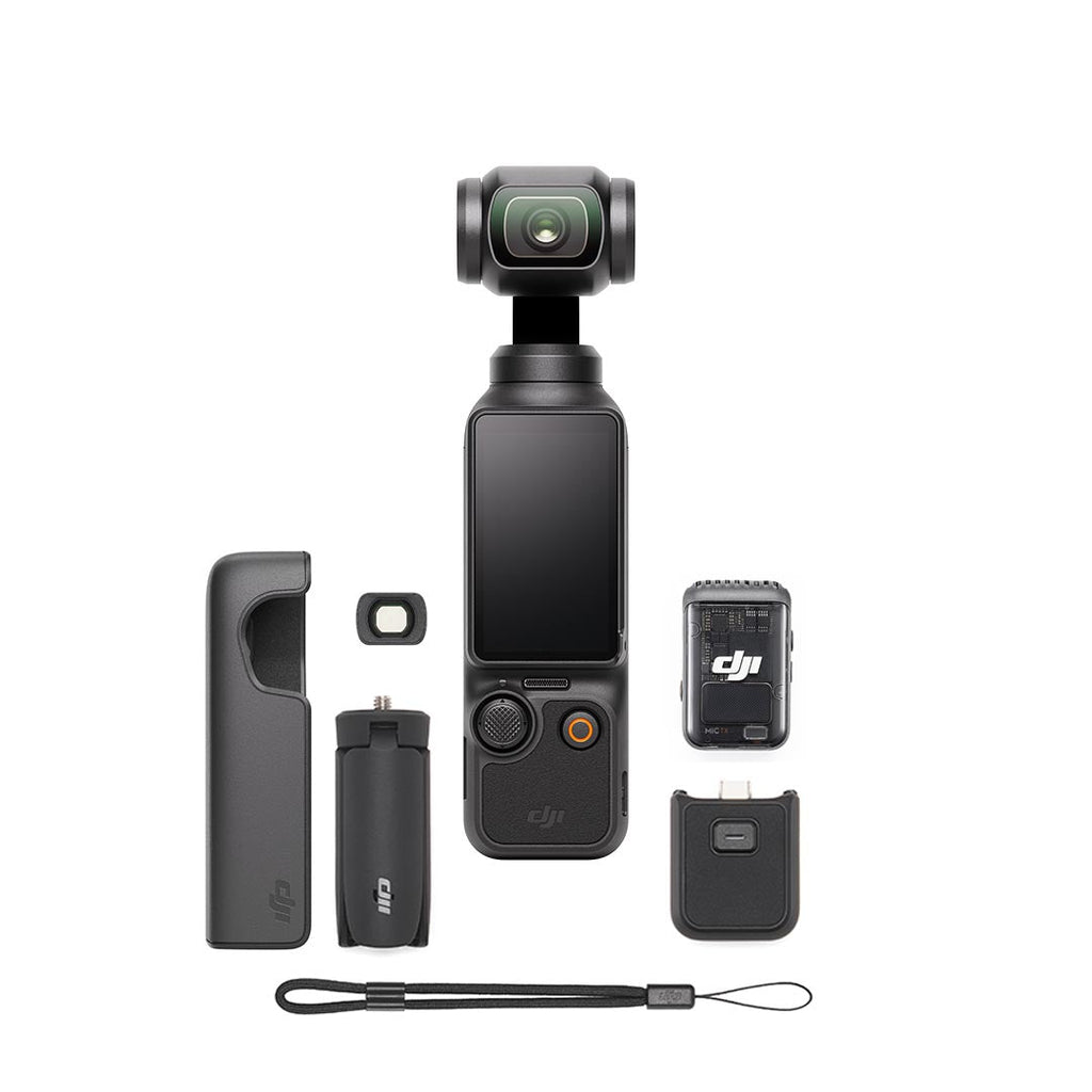 DJI Osmo Pocket 3 Creator Combo kit on white background