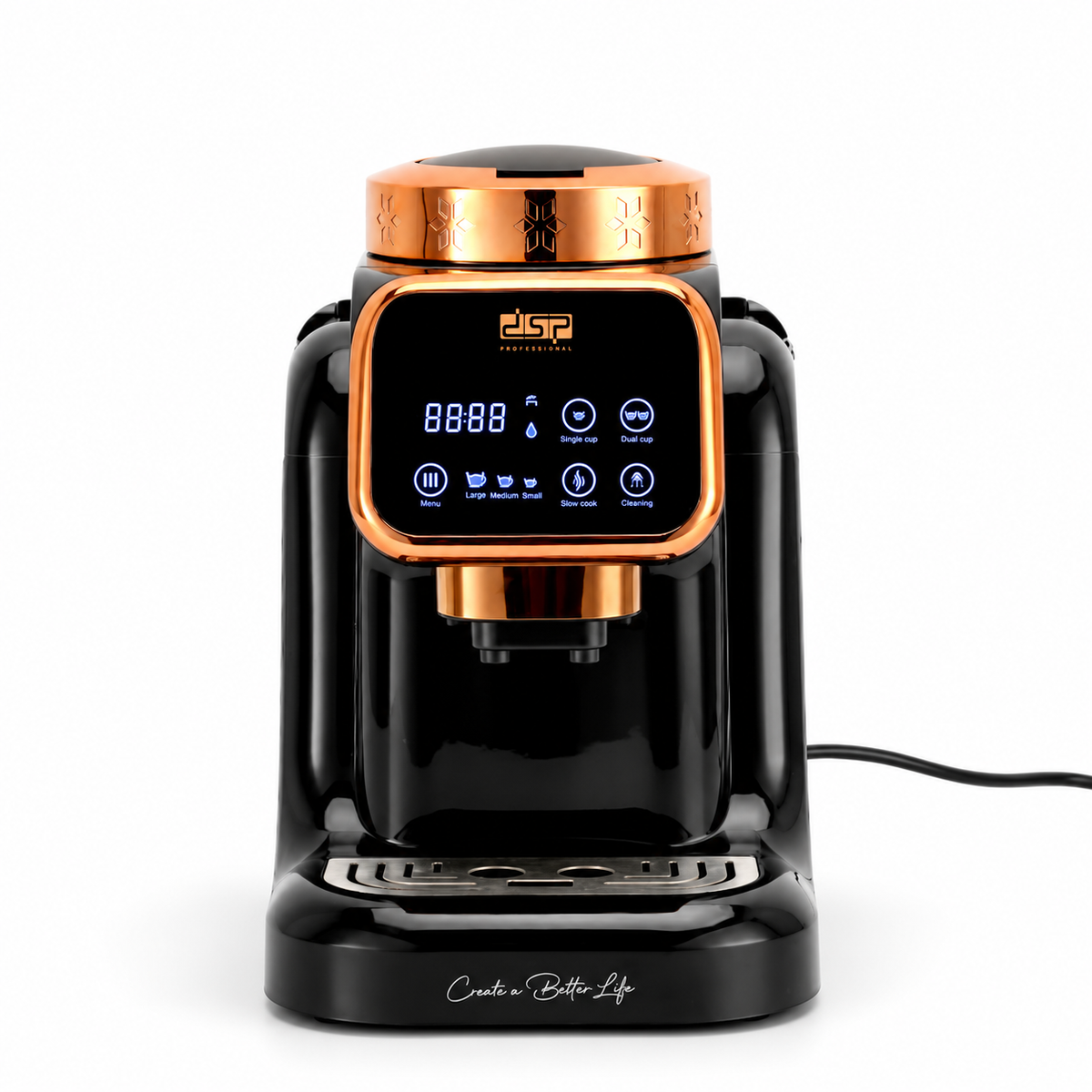 DSP KA3185 T800 Pro Turkish coffee maker – front