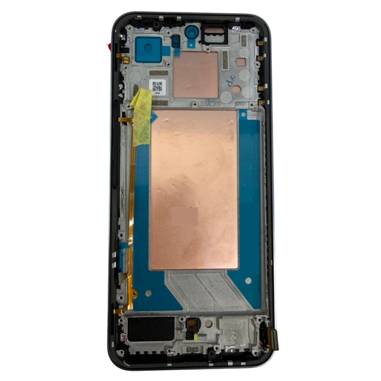 Infinix GT 30 Pro with frame original AMOLED screen assembly with frame and flex cable on clean background