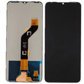 Infinix Hot 12i LCD screen assembly with flex cable on white background