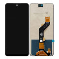 Infinix Hot 20 Play LCD screen assembly with flex cable on white background