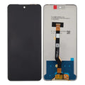 Infinix Hot 30 LCD screen assembly with flex cable on white background