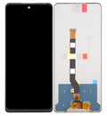 Infinix Hot 40 LCD screen assembly with flex cable on white background