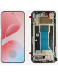Infinix Hot 60 Pro Plus مع فريم LCD screen assembly with flex cable on white background