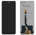 Infinix Note 10 Pro LCD screen assembly with flex cable on white background