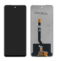 Infinix Note 10 LCD screen assembly with flex cable on white background