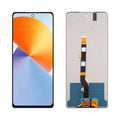 Infinix Note 30 replacement screen assembly no frame with flex cable on white background