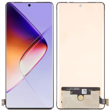 Infinix Note 40 Pro Plus AMOLED screen assembly with flex cable on white background