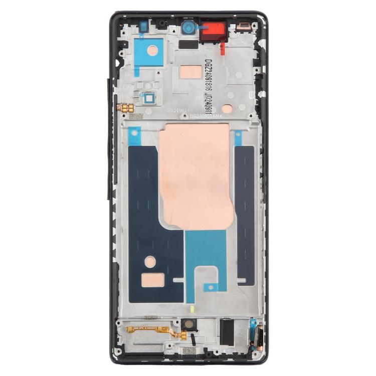 Infinix Note 40 Pro with frame OLED 5G OLED screen assembly with frame with flex cable on white background