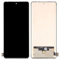 Infinix Note 40 screen assembly without frame with flex cable on white background