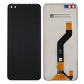 Infinix Note 8 LCD screen assembly with flex cable on white background