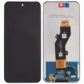 Infinix Smart 7 HD LCD screen assembly with flex cable on white background