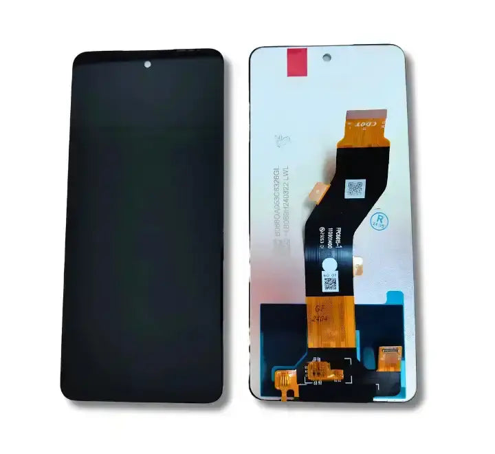 Infinix Smart 8 Pro LCD screen assembly with flex cable on white background