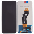 Infinix Smart 9 LCD screen assembly with flex cable on white background