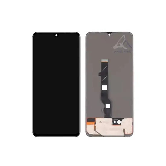 Infinix Zero 20 OLED screen assembly with flex cable on white background