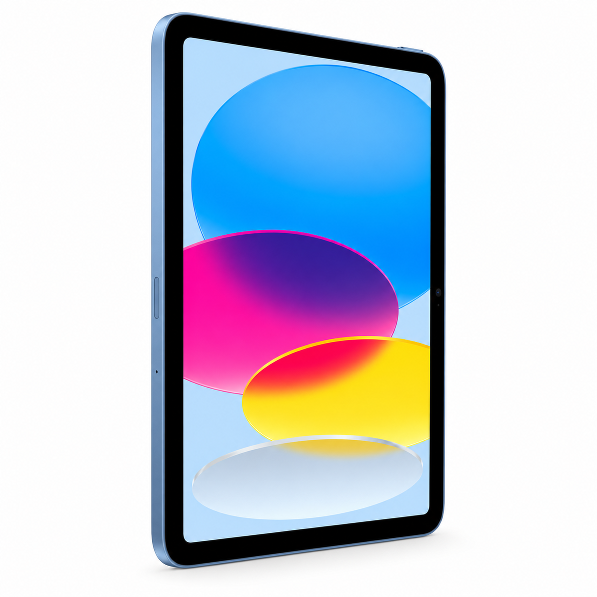 Apple iPad 11-inch A16 angled front view on white background