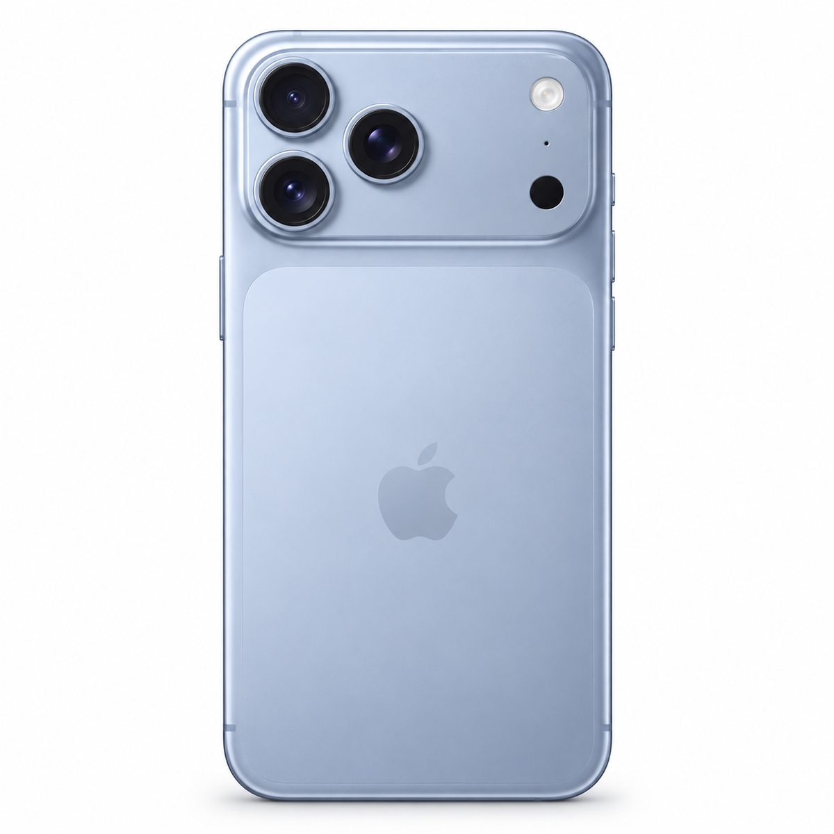 iPhone 18 Pro Max 256GB Glacier، منظر خلفي على خلفية بيضاء