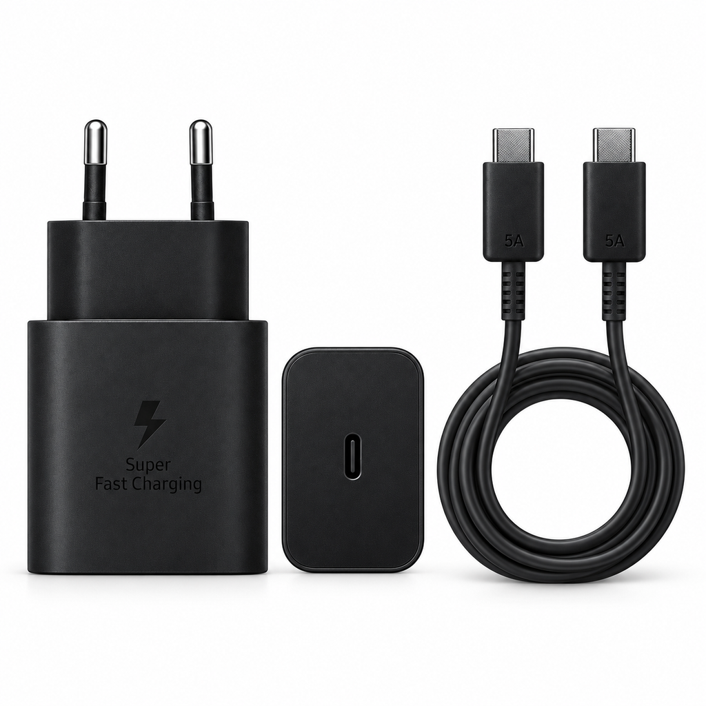 Samsung 45W power adapter and USB-C to USB-C 5A cable