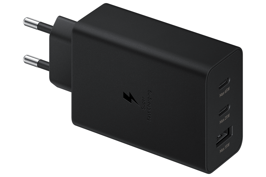 شاحن Samsung 65W Power Adapter Trio أسود