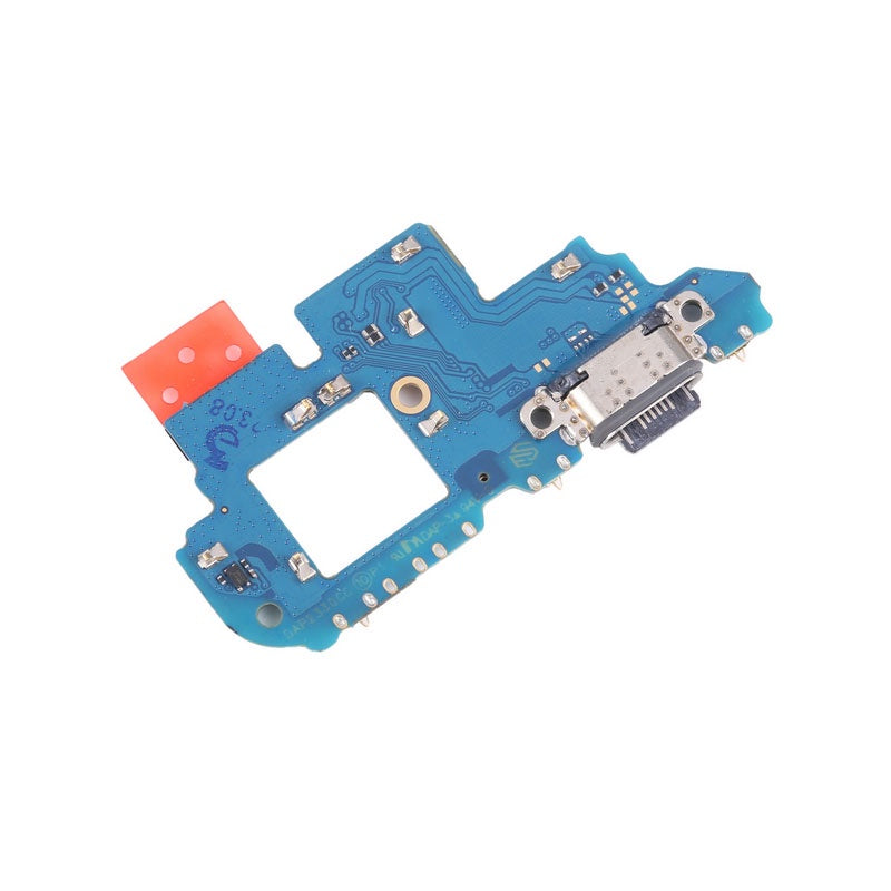 تبديل مدخل شحن Samsung A02s – شامل التركيب – قطعة مدخل شحن مع الفلاتة على خلفية بيضاء