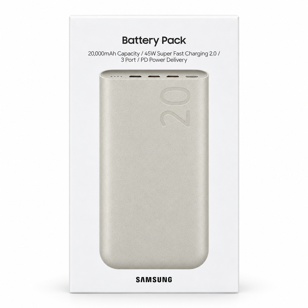 Samsung Battery Pack 20000mAh 45W retail box front