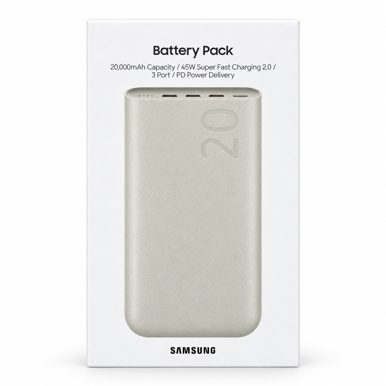 Samsung Battery Pack 20000mAh 45W retail box front