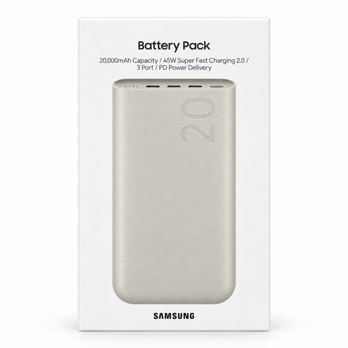 Samsung Battery Pack 20000mAh 45W retail box front