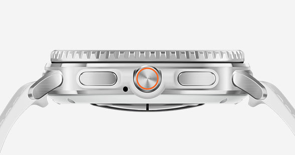 Samsung Galaxy Watch8 Classic White side view