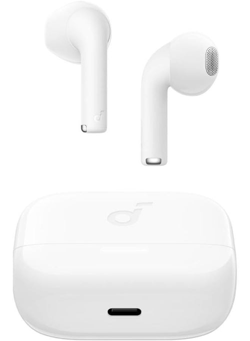 Anker Soundcore K20i white earbuds with charging case