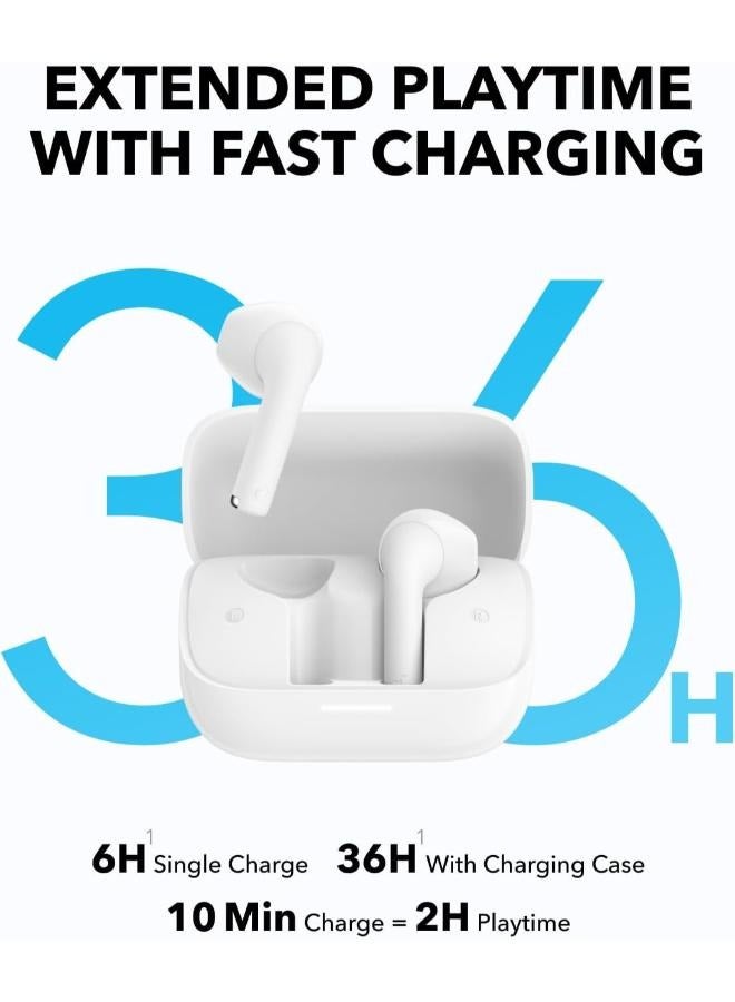 Anker Soundcore K20i white wireless earbuds