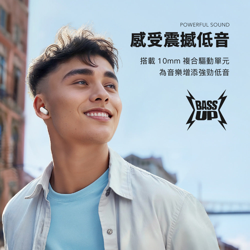 Soundcore R50i NC wireless earbuds and charging case - official product image