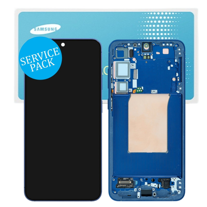 شاشة Samsung Galaxy S25 Plus أصلية Service Pack مع فريم