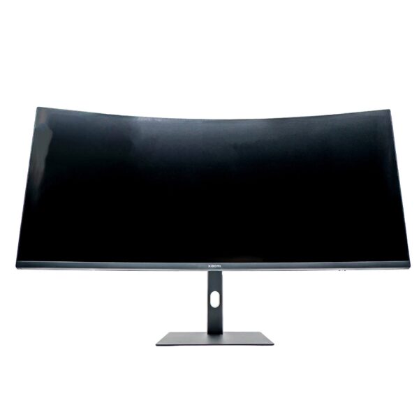 Xiaomi G34WQi curved gaming monitor front view on white background